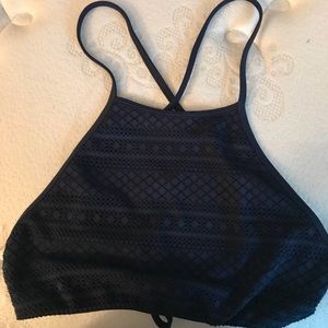 Navy blue swimsuit set